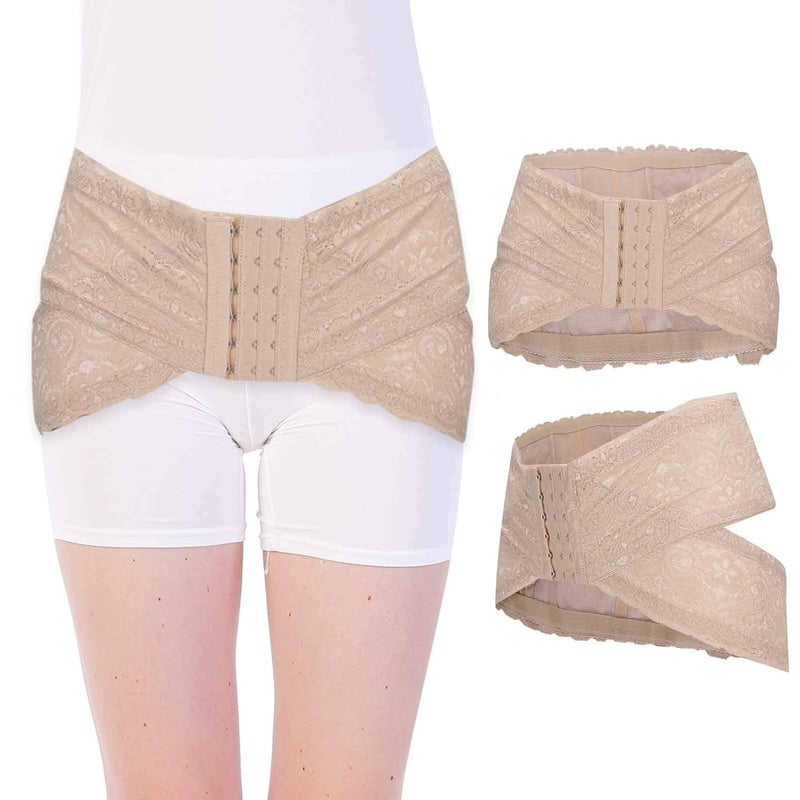 woobles Postpartum Support Recovery Belt, Hip‑Up Pelvis Correction Belt Postpartum Belt Women Pelvic Correction Belt (Skin Color)(L) - Image 2